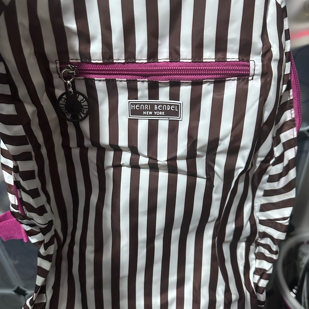 Henri Bendel Striped Backpack